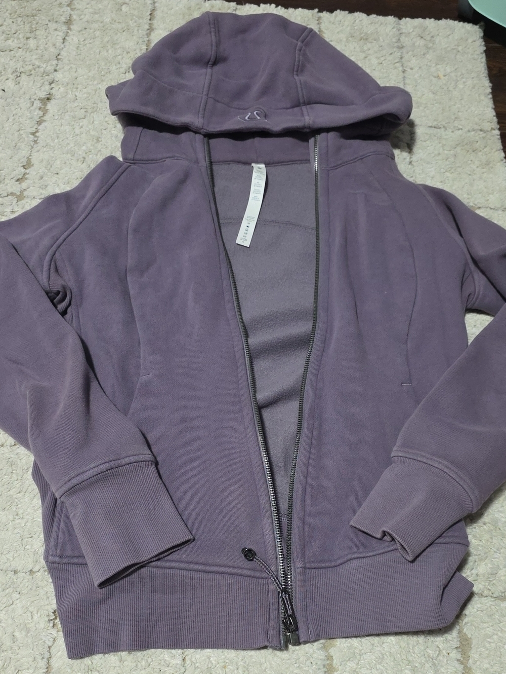 lululemon athletica Women's Hooded Zip Jacket - Mauve Purple